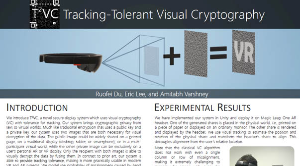 Tracking-Tolerent Visual Cryptography Teaser Image.