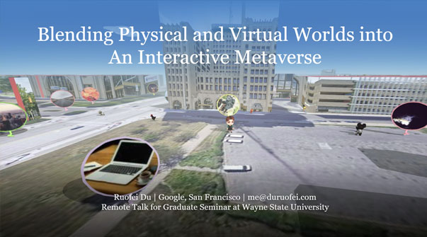 Blending Physical and Virtual Worlds into  An Interactive Metaverse Teaser Image.