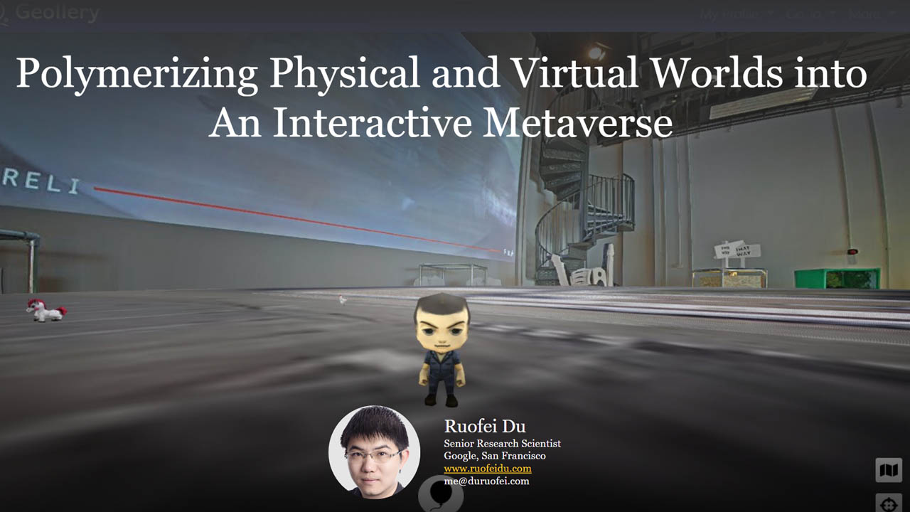 Polymerizing Physical and Virtual Worlds into  An Interactive Metaverse Teaser Image.